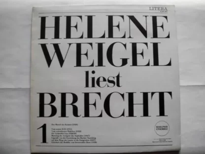 Helene Weigel, Bertolt Brecht - Helene Weigel Liest Brecht 1 (LP, RE)