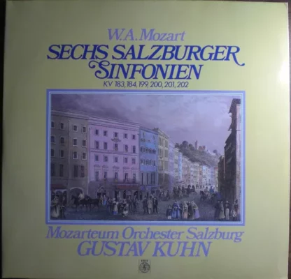 W.A. Mozart*, Mozarteum-Orchester Salzburg*, Gustav Kuhn - Sechs Salzburger Sinfonien KV 183, 184, 199, 200, 201, 202 (2xLP)