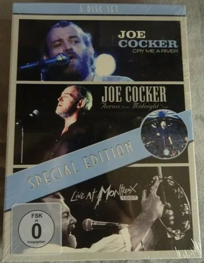 Joe Cocker - Cry Me A River / Across From Midnight Tour / Live At Montreux (3xDVD-V, PAL)