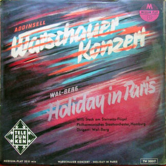 Richard Addinsell, Wal-Berg - Warschauer Konzert / Holiday in Paris (10", Mono, Med)