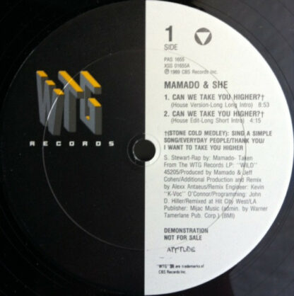 Mamado & She - Can We Take You Higher? (12", Promo)