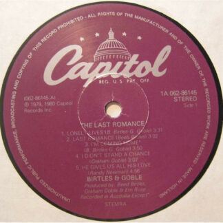 Birtles & Goble - The Last Romance (LP, Album)