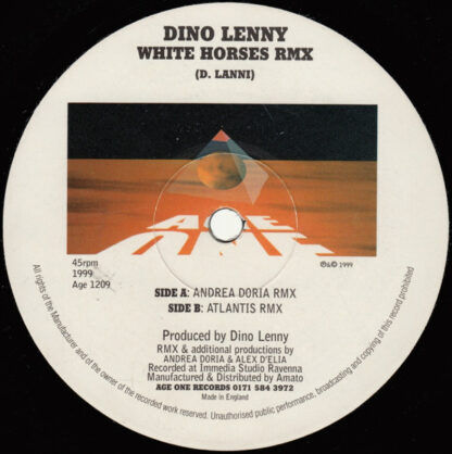 Dino Lenny - White Horses Rmx (12")