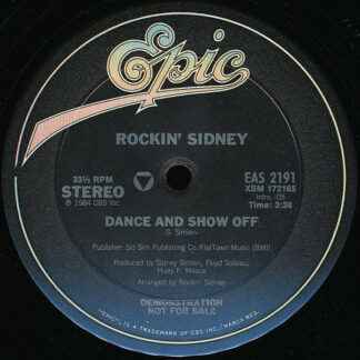 Rockin' Sidney - Dance And Show Off (12", Promo)