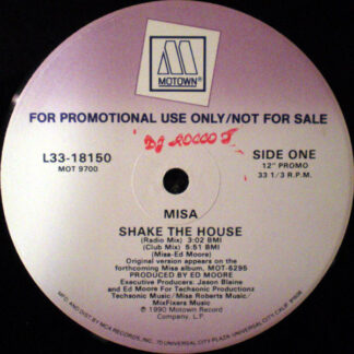 Misa - Shake The House (12", Single, Promo)