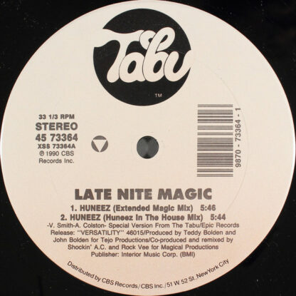 Late Nite Magic* - Huneez (Special 12" Mixes) (12")