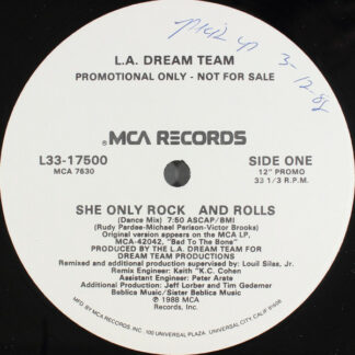 L.A. Dream Team - She Only Rock And Rolls (12", Promo)