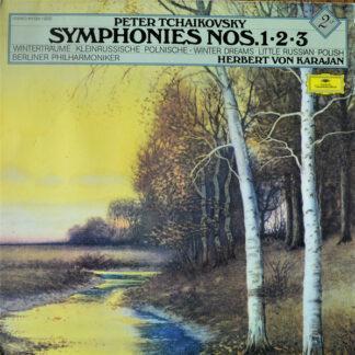 Tchaikovsky* - Berliner Philharmoniker / Karajan* - Symphonies No. 1 "Winter Dreams", No. 2 "Little Russian", No. 3 "Polish" (2xLP, Album, RE, Gat)