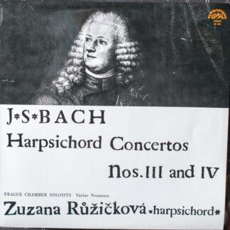 J. S. Bach* - Prague Chamber Soloists, Václav Neumann, Zuzana Růžičková - Harpsichord Concertos Nos. III And IV (LP, RP)