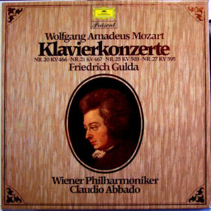 Wolfgang Amadeus Mozart - Friedrich Gulda, Wiener Philharmoniker, Claudio Abbado - Klavierkonzerte Nr. 20 KV 466 Nr. 21 KV 467 Nr. 25 KV 503 Nr. 27 KV 595 (2xLP + Box, Comp)