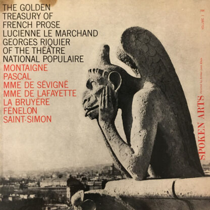 Georges Riquier, Lucienne Le Marchand - The Golden Treasury Of French Prose Volume 1 (LP, Album)