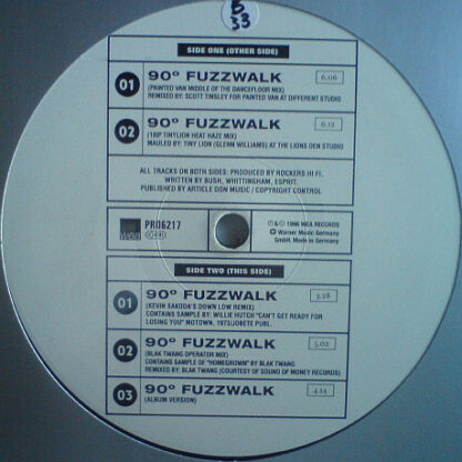 Rockers Hi-Fi - 90º Fuzzwalk (12", Promo)