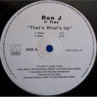 Ron J - That's What's Up (12", Promo)