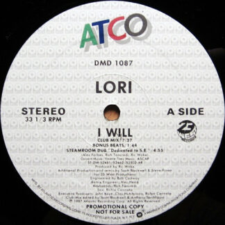 Lori* - I Will (12", Promo)