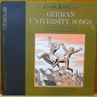 Erich Kunz - Erich Kunz Sings German University Songs (Volume 3) (LP)
