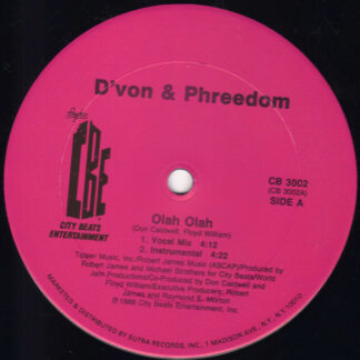 D'von & Phreedom - Olah Olah (12")