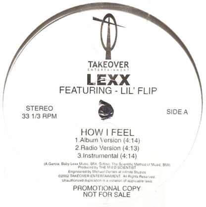 Lexx (2) - How I Feel (12", Promo)