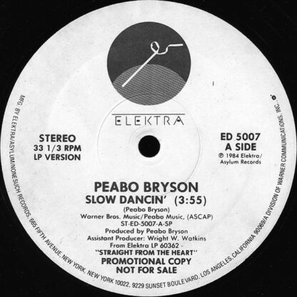 Peabo Bryson - Slow Dancin' (12", Promo)