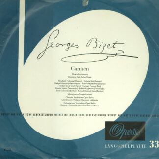 Georges Bizet - Das Orchester Der Städtischen Oper Berlin*, Richard Kraus - Carmen (Opern-Kurzfassung) (LP, Album, Mono)