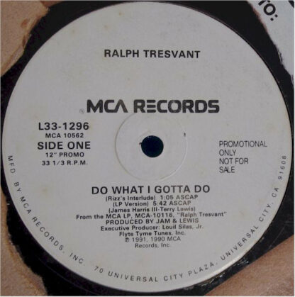 Ralph Tresvant - Do What I Gotta Do (12", Promo)