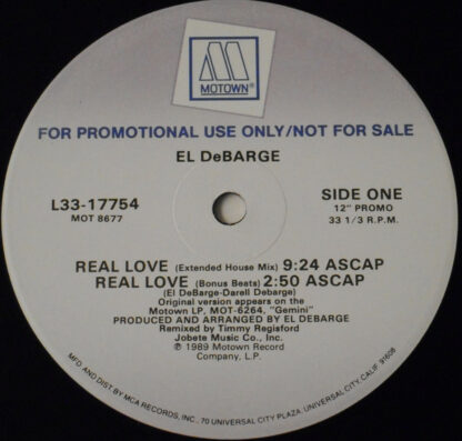 El DeBarge - Real Love (12", Promo)