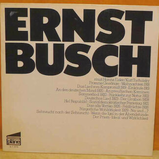 Ernst Busch, Hanns Eisler, Kurt Tucholsky - Ernst Busch Singt Kurt Tucholsky / Hanns Eisler (LP, Mono, RE)