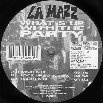 La Mazz - What's Up With The Party (12")