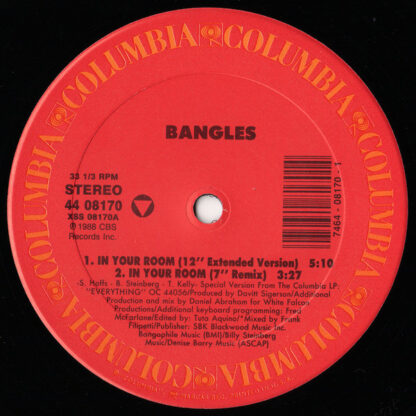 Bangles - In Your Room (12")