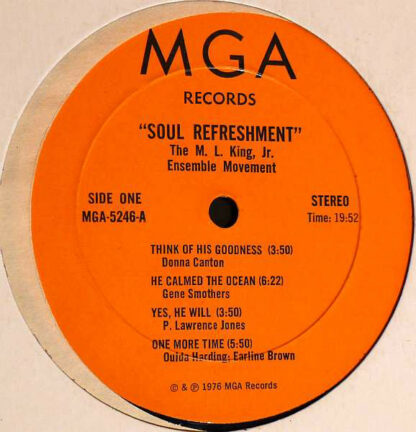 The M. L. King, Jr. Ensemble Movement - Soul Refreshment (LP, Album)