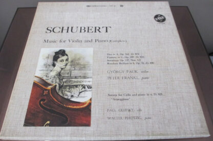 György Pauk, Peter Frankl, Paul Olefsky, Walter Hautzig - Schubert Music for Violin and Piano (complete) (3xLP + Box)