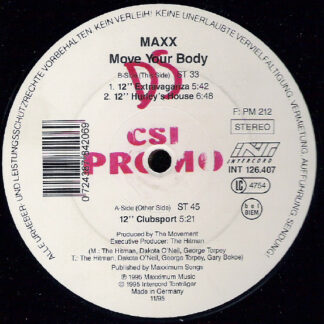 Maxx - Move Your Body (12", Maxi)