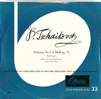 Peter I. Tschaikowsky* - Sinfonie Nr. 6 H-moll, Op. 74 (Pathétique) (LP, Mono, Club)