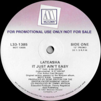 Lateasha - It Just Ain't Easy (12", Promo)