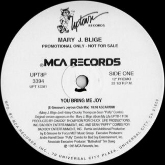 Mary J. Blige - You Bring Me Joy (12", Promo)