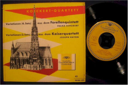 Franz Schubert / Joseph Haydn, Koeckert-Quartett, Adrian Aeschbacher - Variationen Aus Dem Forellenquintett Op. 114 / Variationen Aus Dem Kaiserquartett Op. 76 Nr. 3 (7", EP)