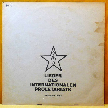 Arbeiter-Musik-Assoziation Hannover - Lieder Des Internationalen Proletariats (LP, Hea)