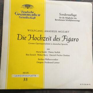Wolfgang Amadeus Mozart - Berliner Philharmoniker, Ferdinand Leitner - Die Hochzeit Des Figaro (LP, Mono, Club, RE, S/Edition)