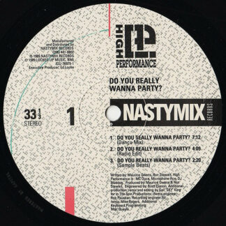 High Performance - Do You Really Wanna Party? (12")