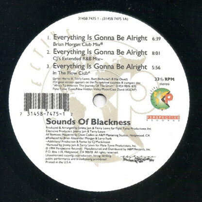 Sounds Of Blackness - Everything Is Gonna Be Alright (12")