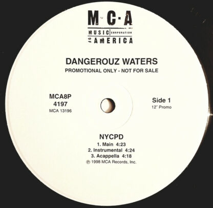 Dangerouz Waters - NYCPD (12", Promo)