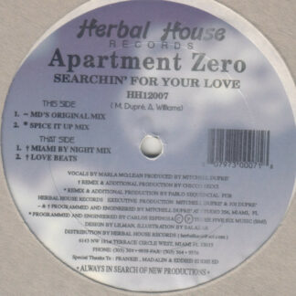 Apartment Zero - Searchin' For Your Love (12")