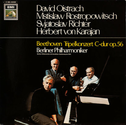 Beethoven* - Berliner Philharmoniker, David Oistrach, Mstislaw Rostropowitsch*, Svjatoslav Richter*, Herbert von Karajan - Tripelkonzert C-Dur Op.56 (LP)