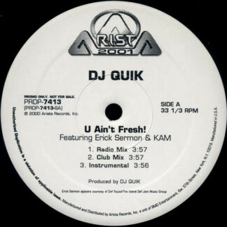 DJ Quik - U Ain't Fresh! / Speak On It (12", Single, Promo)