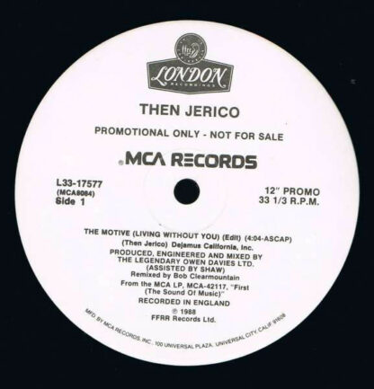 Then Jerico - The Motive (12", Single, Promo)