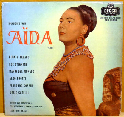Giuseppe Verdi, Renata Tebaldi, Mario del Monaco, Alberto Erede - Aida Ausschnitte (LP, Mono)