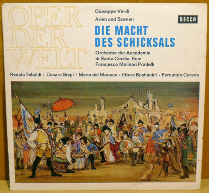 Giuseppe Verdi / Renata Tebaldi, Giulietta Simionato, Cesare Siepi, Mario del Monaco, Ettore Bastianini, Fernando Corena, Francesco Molinari-Pradelli - Die Macht Des Schicksals (LP)