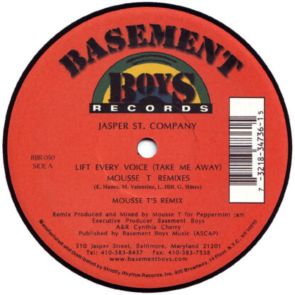 Jasper St. Company* - Lift Every Voice (Take Me Away) (Mousse T Remixes) (12")