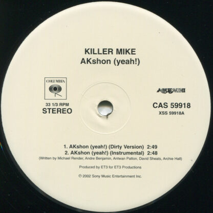 Killer Mike - Akshon (Yeah!) (12")