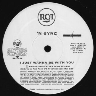 *NSYNC - I Just Wanna Be With You (12", Promo)