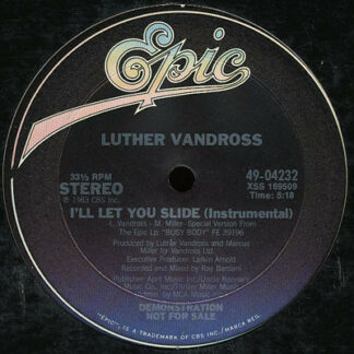 Luther Vandross - I'll Let You Slide (12", Promo)